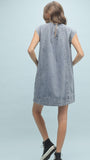 Denim Pleated Dress