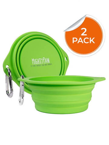 Collapsible Travel Dog Bowl Set