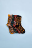 🐾 Soft Animal Print Leopard Knit Socks – Perfect for Winter