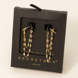 Secret Box Chain Earrings