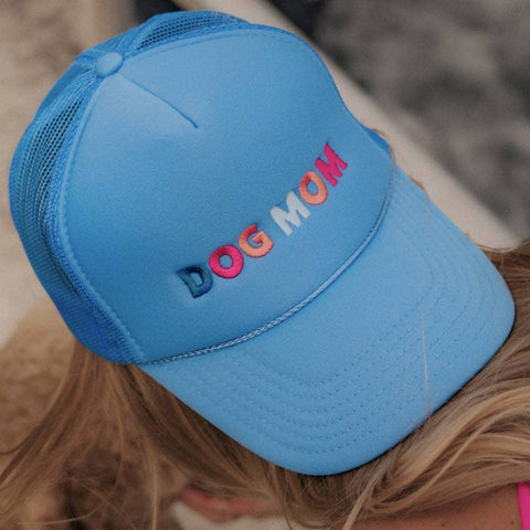 Dog Mom Multicolored Women's Foam Trucker Hat