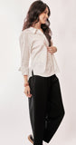 Button Front White Shirt