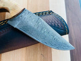 RusticLoom Damascus Utility Knife by Titan TK-082