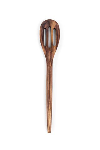 Ironwood Slotted Spoon Utensil for Cooking, Acacia, 12"