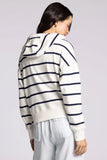 Navy Striped Hoodie