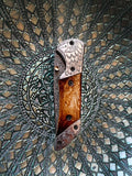 Titan American Eagle - Raindrop Damascus Burnt Bone Pocket U