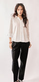 Button Front White Shirt