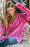 Pleated Long Sleeve