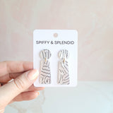 Mia Earrings - Pearl Black Stripe // Jewelry, Gifts