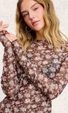 Mesh Floral Shirt