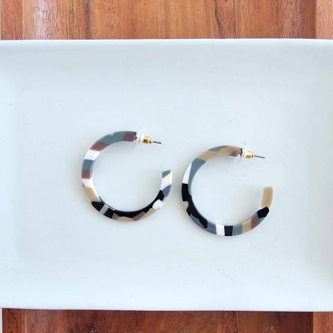 Camy Hoops - Camo // Gifts, Earrings, Jewelry