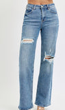 Risen High Rise Distressed Jean