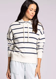 Navy Striped Hoodie