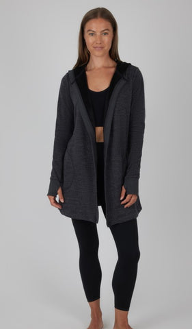 Fleece Hoodie Cardigan