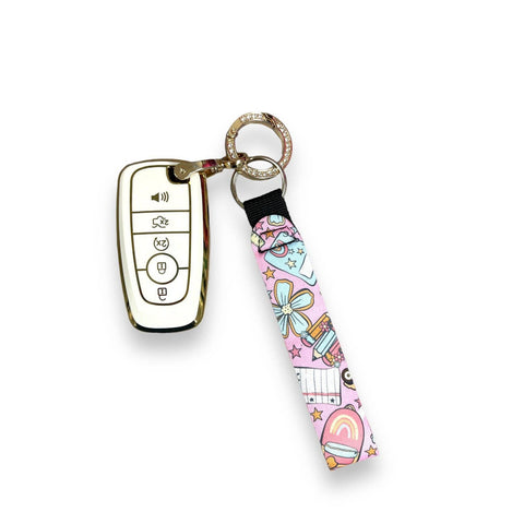 Teacher Back To School Wristlet Keychain