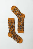 🐾 Soft Animal Print Leopard Knit Socks – Perfect for Winter