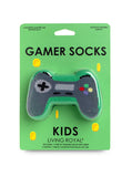 3D Packaged Crew Socks - Kids - Game Controller - Green