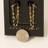 Secret Box Chain Earrings