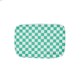 Green Checker Water Resistant Pouch