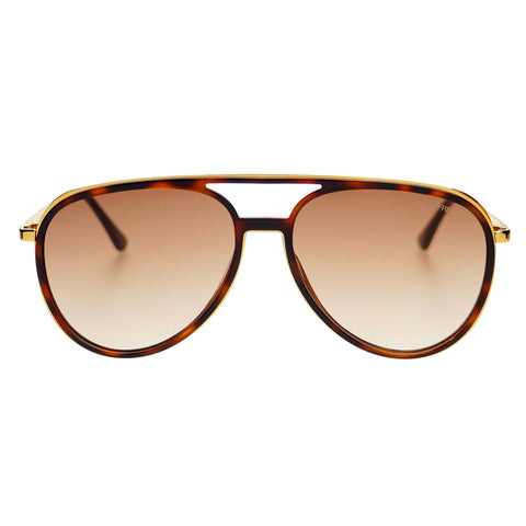 Fulton Unisex Aviator Sunglasses Tortoise