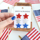 Star Spangled Dangles - Sparkle // 4th of July Earrings