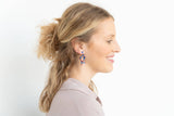 Star Hoops - Red, White & Blue // 4th of July Earrings