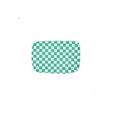 Green Checker Water Resistant Pouch